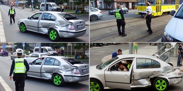 Řidička zavinila střet s tramvají a zranění spolujezdce