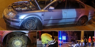 Aktualizováno: Šílený řidič jezdil noční Plzní a ohrožoval ostatní, po nehodě napadal i zdravotníky