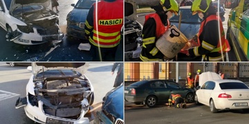 Střet vozů na Slovanech