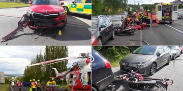 Řidič srazil mladého motorkáře