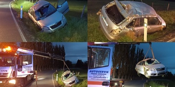 Mladý řidič po nehodě nadýchal dvě promile