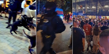 Fanoušci se servali na fotbale a pak napadli i policisty, zadrženo bylo deset osob