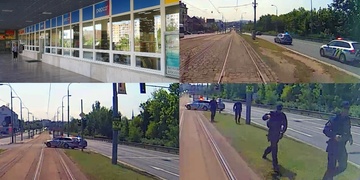 Pachatele vytahovali přímo z tramvaje