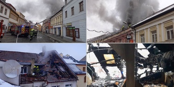 Požár zničil střechu i podkroví