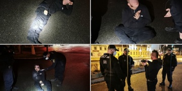 Mladý zákazník agresora vyzul z bot
