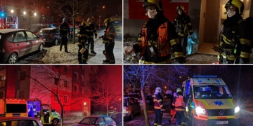 Požár v bytu Covid pozitivního pacienta