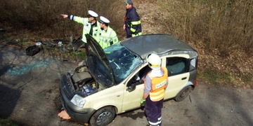 Řidič usnul a havaroval