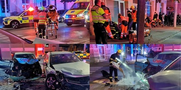 Vážná nehoda na Doudlevecké, v nemocnici skončili tři mladí lidé