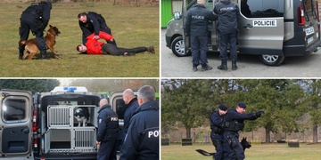 Nové vozidlo pro psovody i ukázka zadržení pachatele