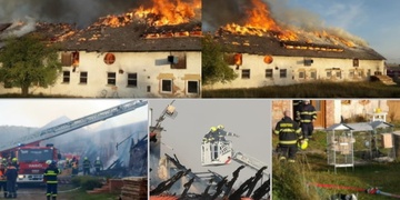 Rozsáhlý požár, byl vyhlášen třetí stupeň požárního poplachu