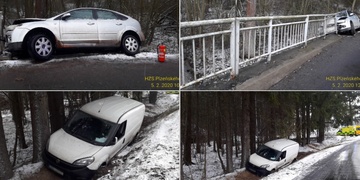 Jeden skončil v mostku, druhý v příkopu