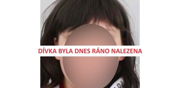 Klárka byla nalezena, policisté děkují veřejnosti za pomoc