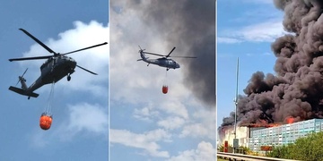 Obrovský požár uzavřel dálnici D5 - aktualizováno