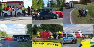 Černý den motorkářů v Plzeňském kraji - dva mrtví a čtyři zranění