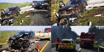 Vážná nehoda uzavřela přivaděč z Plzně k dálnici D5