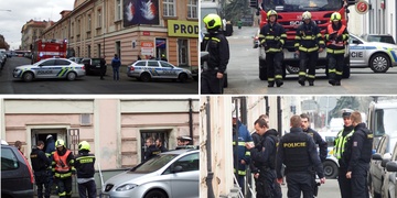 Únik plynu u autobusového nádraží uzavřel ulici