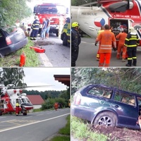 Řidič usnul a narazil do stromu