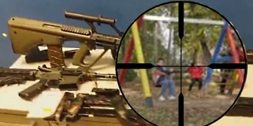 Airsoftový válečník střílel po dětech na hřišti