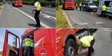 Kontrolou prošly v pořádku pouze dva kamiony