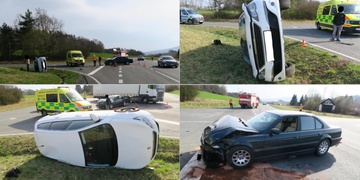 Po nedání přednosti skončil na boku