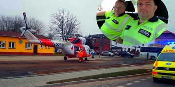 Muž si prořízl o sklo tepnu na ruce