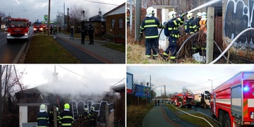 Dům nedaleko benzínky ráno pohltily plameny