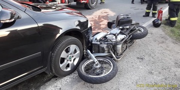 V nemocnici skončil šestnáctiletý motorkář