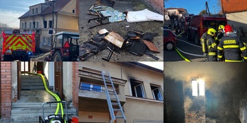 Dnešní ranní požár v domě uvěznil několik osob