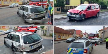 Při střetu dvou aut byl zraněn devítiletý chlapec