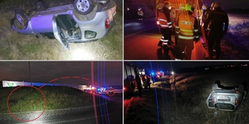 Opilec naučil auto létat - vzduchem uletěl víc jak dvacet metrů!