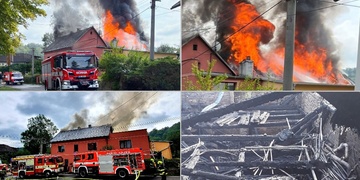 Požár rodinného domu