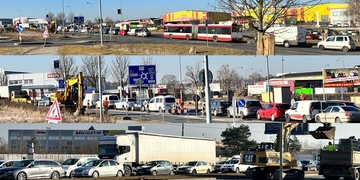 Dnešní kolaps dopravy u Makra a bohužel ani další dny to zřejmě nebude lepší