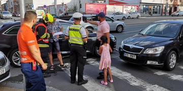 Dopravní nehoda na Masarykově náměstí