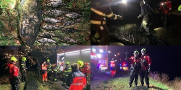 Zloděj se topil v bahně vypuštěného rybníka