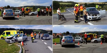 Pod vlivem drog zavinil u Třemošné nehodu s více zraněnými