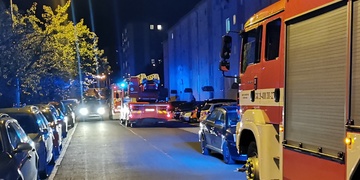 Požár v Arbesově ulici v Plzni