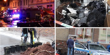 „Gandžu“ vydatně zalévali hasiči