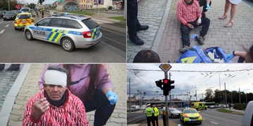 Opilec přehlédl tramvaj