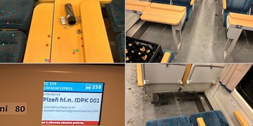 Zásah policie ve vlaku EC 359 Západní expres