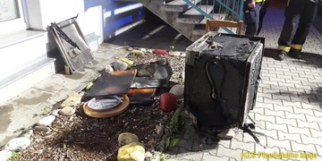 Požár myčky zcela zničil kuchyň bytu