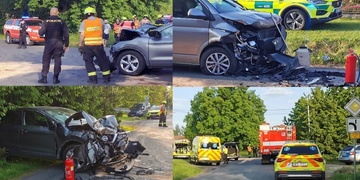 Čelní střet dvou vozidel, na místě pět zraněných