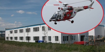 Vrtulník LZS opět startuje, nyní k člověku, kterého stlačil lis!