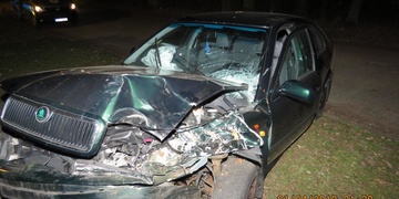 Udělalo se mu zle, tak havaroval do stromu