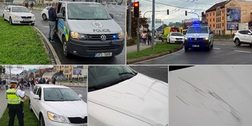 Chodec vběhl na červenou přímo před auto, které ho smetlo