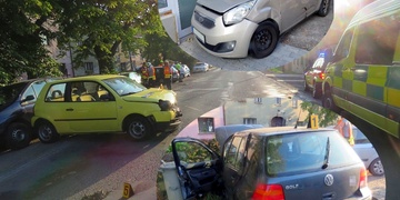 Dnešní ranní střet čtyř aut si vyžádal tři zraněné