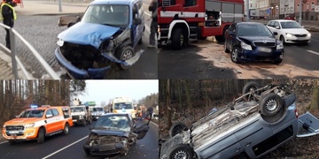 Několik ranních nehod, některá i se zraněnými lidmi