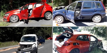 Při střetu tří aut byli zraněni čtyři lidé