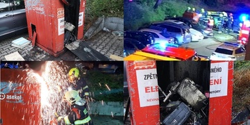 Muž uhořel v kontejneru, umíral dlouho a v příšerných bolestech
