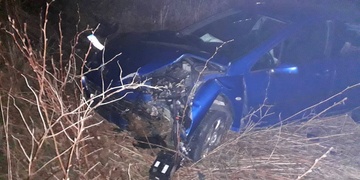 Se dvěma promile havaroval v příkopu