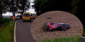 Havárie motocyklu i nákladního vozu komplikují dopravu